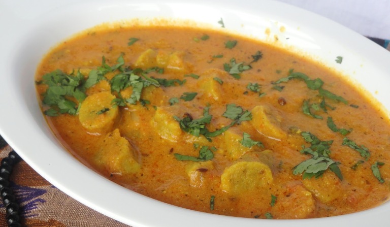 gatte ka sabzi - Rajasthani Food in Jaisalmer